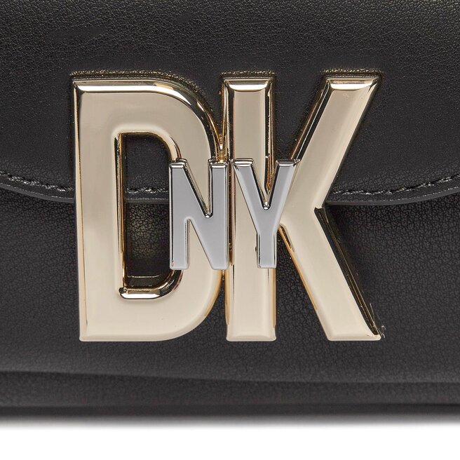 DKNY Geantă DKNY Downtown Crossbody R33EKY86 Blk/Gold BGD