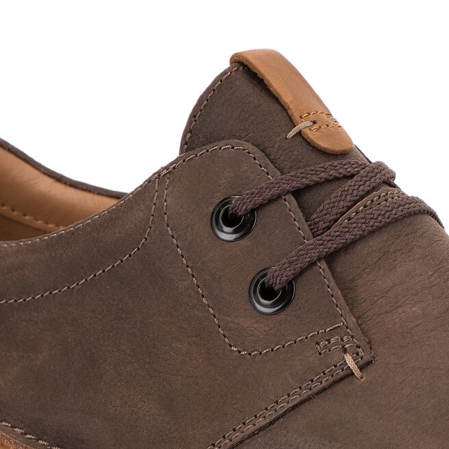 Clarks oakland outlet lace dark brown