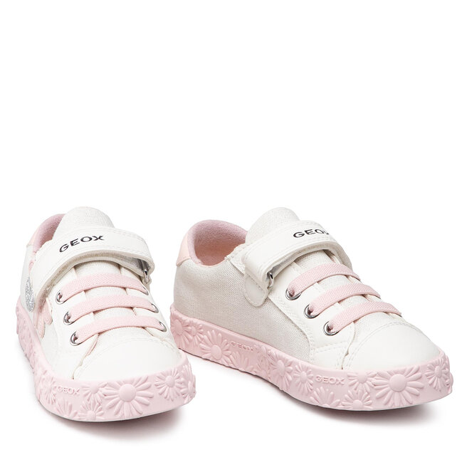 Geox Сникърси Geox J Ciak G. C J2504C 00954 C1Z8W S White/Lt Rose