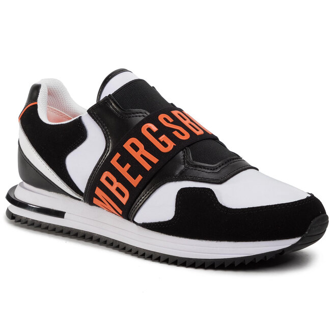 c Bikkembergs Haled B4BKM0053 Black White Orange evzuttya