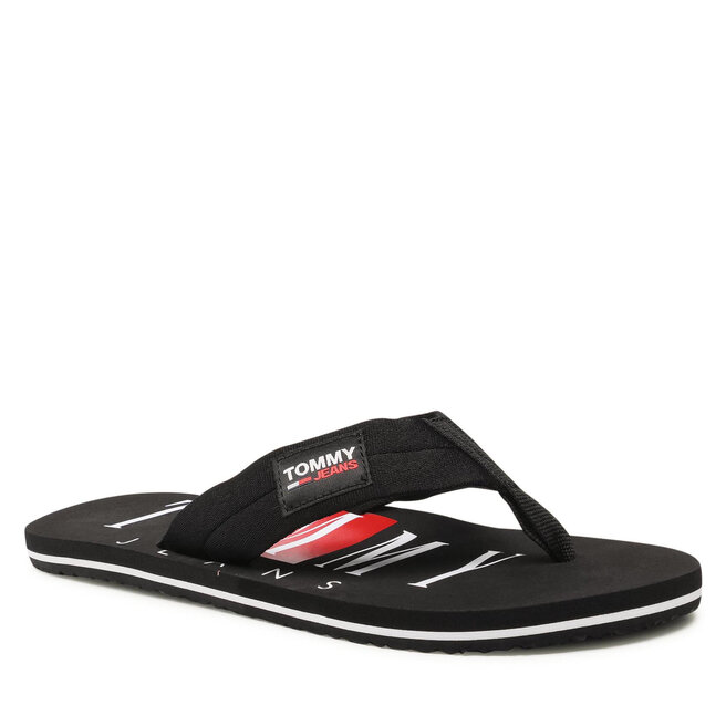 Tommy Jeans Flip-flops Tommy Jeans Beach Sandal EM0EM00691 Black BDS