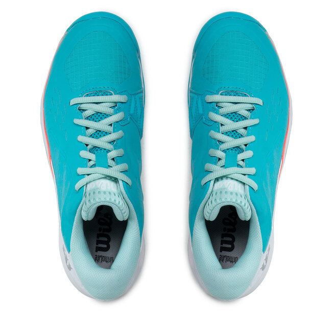 Wilson Pantofi Wilson Rush Pro Ace Clay W WRS329560 Scuba Blue/Wht/Fiery Cor