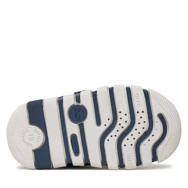 Geox B Iupidoo Boy Baby Boys First Walker Shoe, white navy