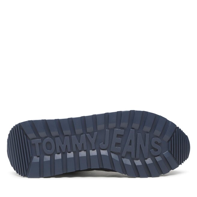 Tommy Jeans Sneakersy Tommy Jeans Leather Runner EM0EM01136 Twilight Navy C87