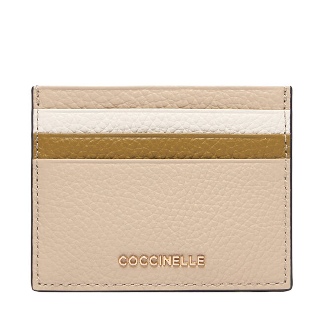 Etui na karty kredytowe Coccinelle M10 Metallic Tricolor E2 M10 12 95 01 Beżowy -