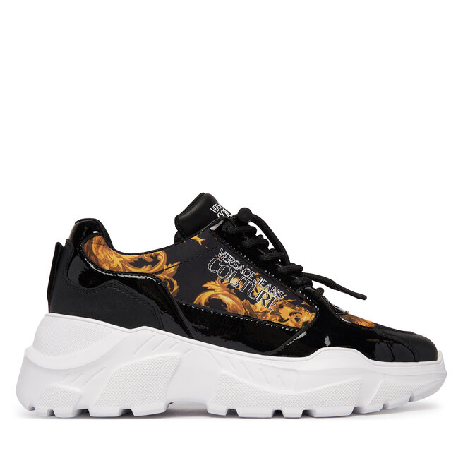 Sneakersy Versace Jeans Couture 80VA3SC7 ZSD94 G89 Czarny - kobiece