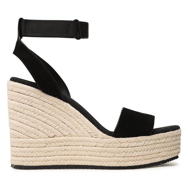 Calvin Klein Jeans Еспадрили Calvin Klein Jeans Wedge Sandal Su Con YW0YW01026 Black BDS