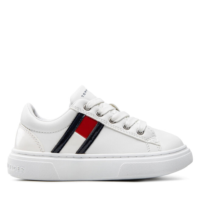 Tommy Hilfiger Sneakers Tommy Hilfiger Low Cut Lace-Up Sneaker T3A9-32310-1451 M White 100