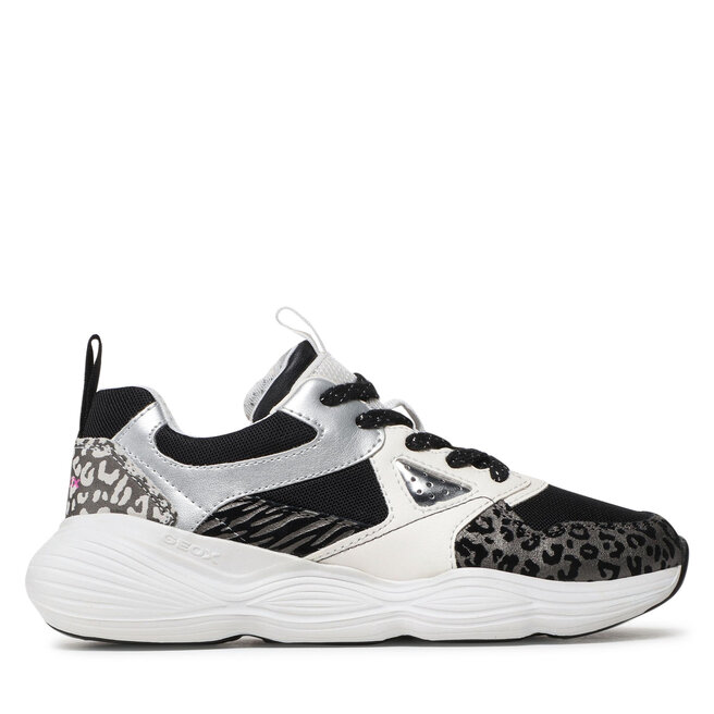 Geox Сникърси Geox J Bubblex G. B J04CNB 014BS C0504 S Black/White