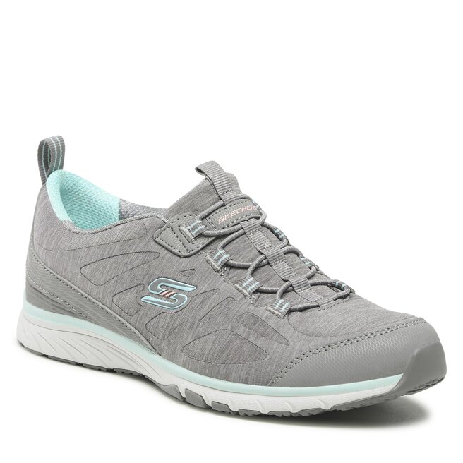 Skechers Boty Skechers Fascinating 104286/GYLB Gray/Light Blue