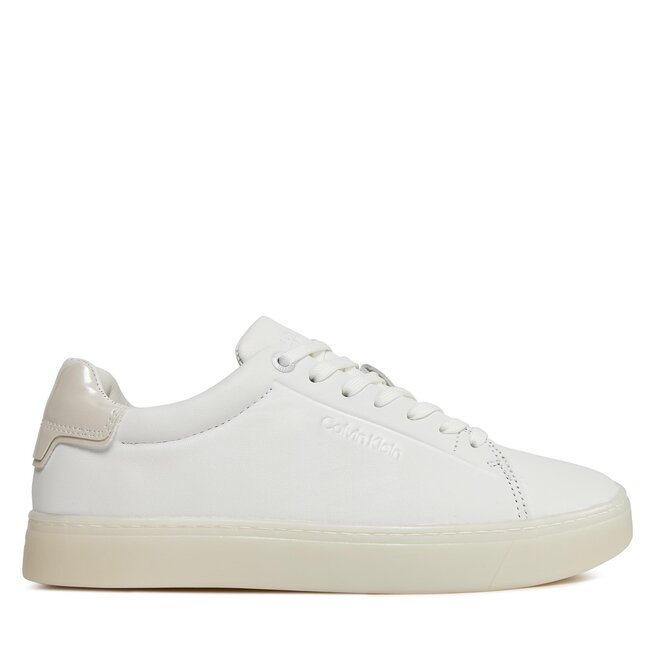 Sneakersy Calvin Klein Cupsole Lace Up Pearl - Biały