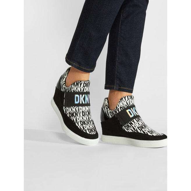 DKNY Sneakersy DKNY Cosmos K4254239 Black/White 005