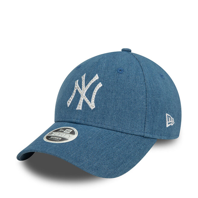 Czapka z daszkiem New Era Diamante Denim 9For - Niebieski