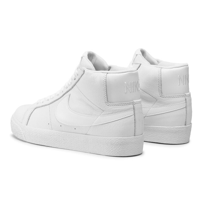 nike sb zoom blazer mid all white