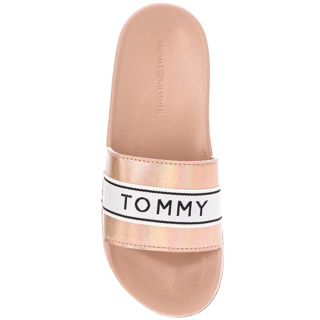 Natika e Tommy Hilfiger Mirror Sparkle Beach Slide FW0FW03038