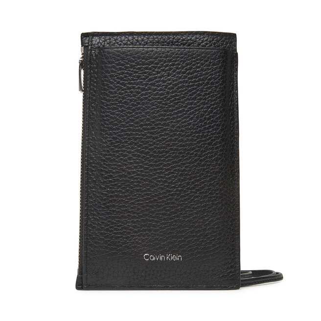 Torebka na telefon Calvin Klein Foil Emboss Phone Crossbody - Czarny