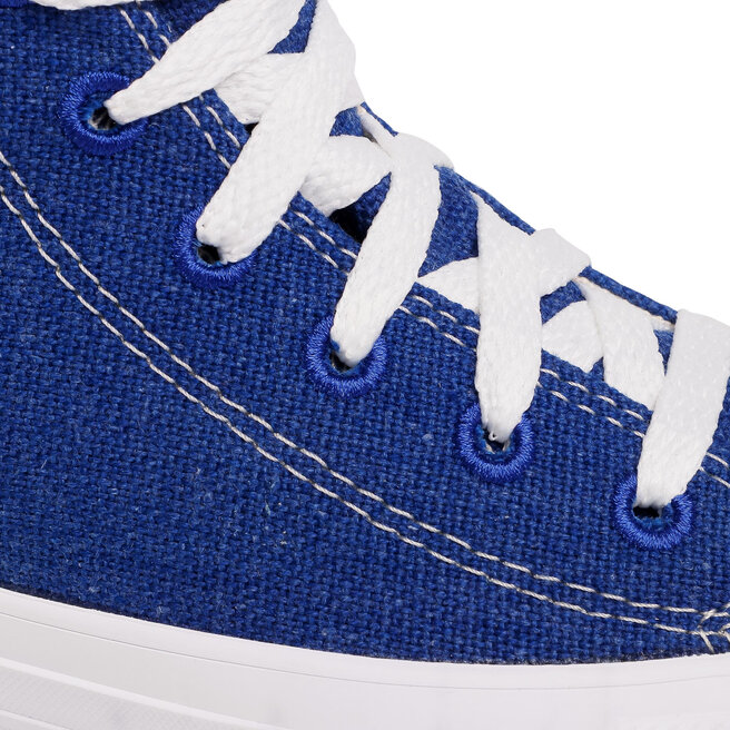 Converse Sneakers aus Stoff Converse Ctas Hi 166741C Rush Blue/Natural/White