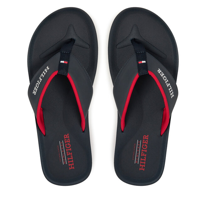 Japonki Tommy Hilfiger Padded Comfort Hilfiger B Sandal - Granatowy