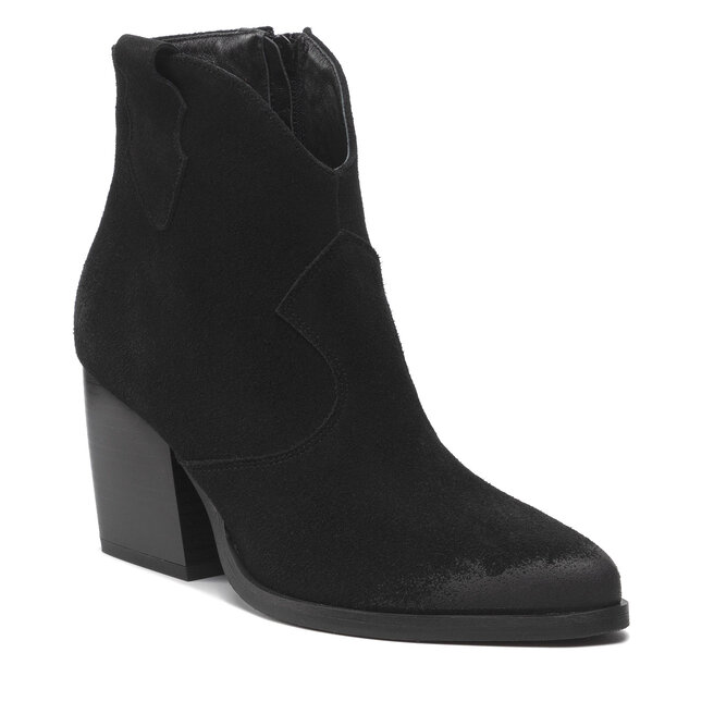 Botine R.Polański 1409 Czarny Zamsz 1409 Cizme și altele