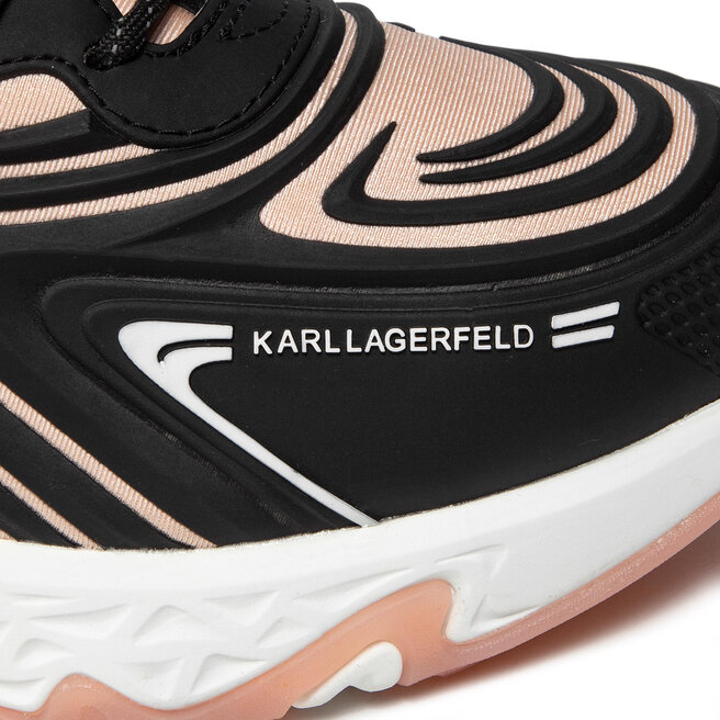KARL LAGERFELD Sneakers KARL LAGERFELD KL62414 Black Synth Text W/Pink