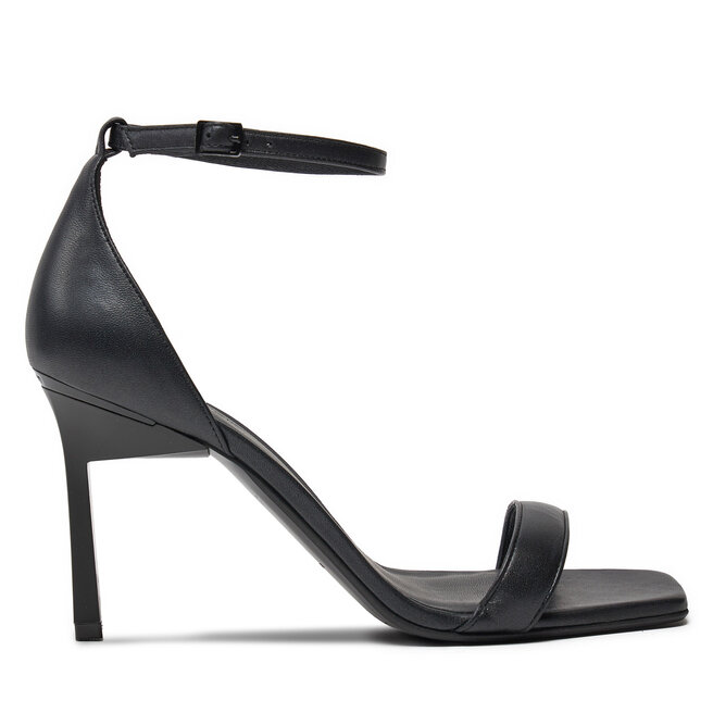 Sandały Calvin Klein Heel Sandal 90 Pearl Lth - Czarny