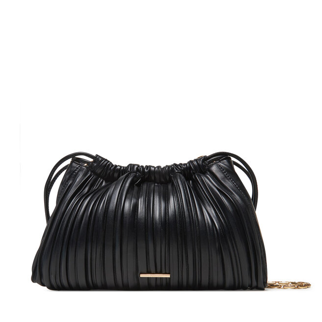 Torebka Calvin Klein Drawstring Plisse Crossbody - Czarny