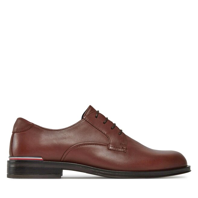 Półbuty Tommy Hilfiger Core Rwb Hilfiger Lth Shoe - Brązowy