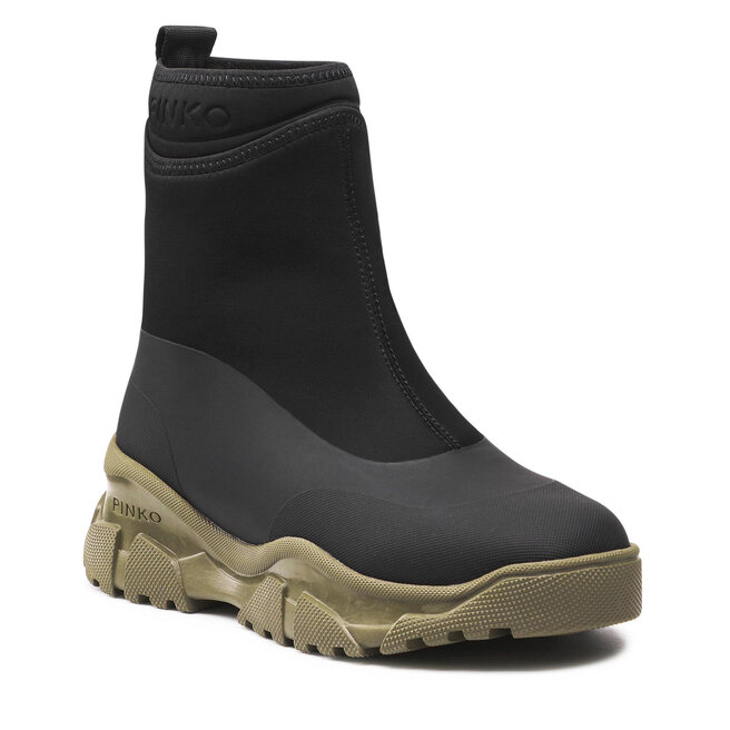 Botine Pinko Moss Trek Boot AI 21-22 BLKS1 1H20YV Y7LG Nero/Verde ZS5 1H20YV imagine noua