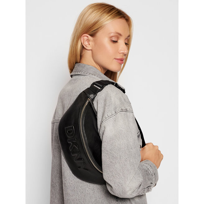 Dkny black shop sling bag