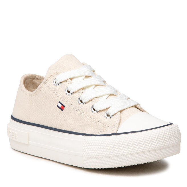Tommy Hilfiger Scarpe da ginnastica Tommy Hilfiger Low Cut Lace-Up Sneaker T3A4-32118-0890 M Beige 500