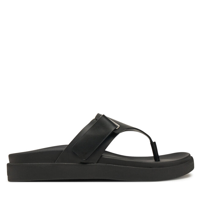 Sandały Calvin Klein Flat Adj Tp Eyelet - Czarny