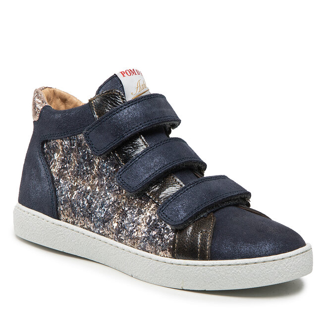 Sneakers Pom d`Api Top Easy Top N1UCAH0402 Dore/Gun/Marine altele-Ghete imagine noua 2022