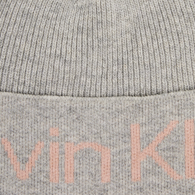 Calvin Klein Шапкa Calvin Klein Eco Knit Beanie K60K608518 Mid Grey Heather 0IQ