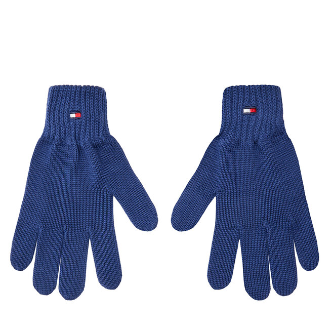 Rękawiczki dziecięce Tommy Hilfiger Small Flag - Niebieski