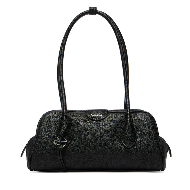 Torebka Calvin Klein Quilted Nylon Ew Satchel LV04F3743G Czarny -