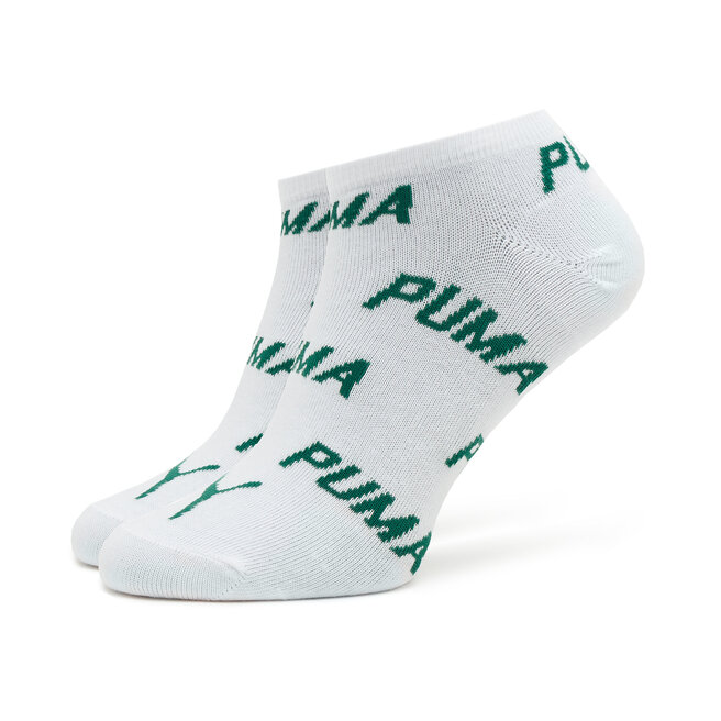 Puma Σετ 2 ζευγάρια κοντές κάλτσες unisex Puma Unisex Bwt Sneaker 2P 907947 White / Green 09