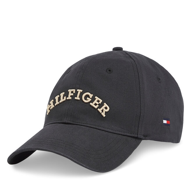 Czapka z daszkiem Tommy Hilfiger Th Monotype Soft 6 Panel Cap - Czarny