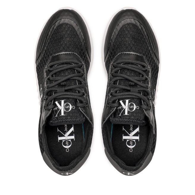 Calvin Klein Jeans Sneakers Calvin Klein Jeans Eva Runner Monologo W YW0YW00885 Black BDS