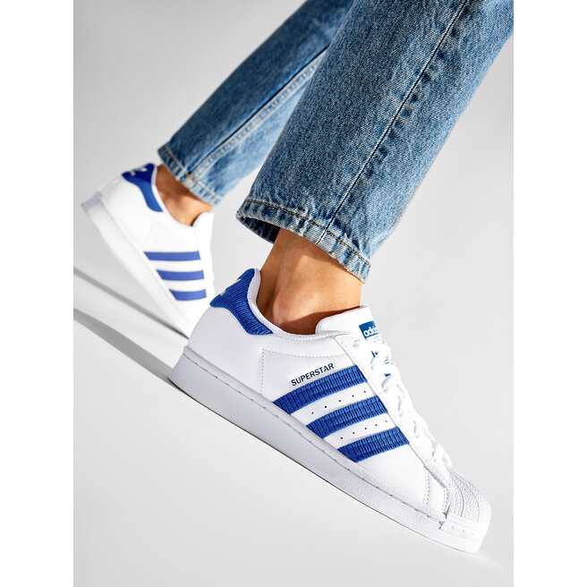 adidas Pantofi adidas Superstar J GV7951 Ftwwht/Royblu/Ftwwht