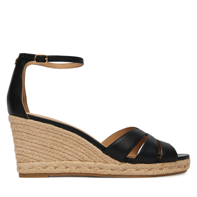 Espadryle LAUREN RALPH LAUREN 802P04433001 Czarny - kobiece