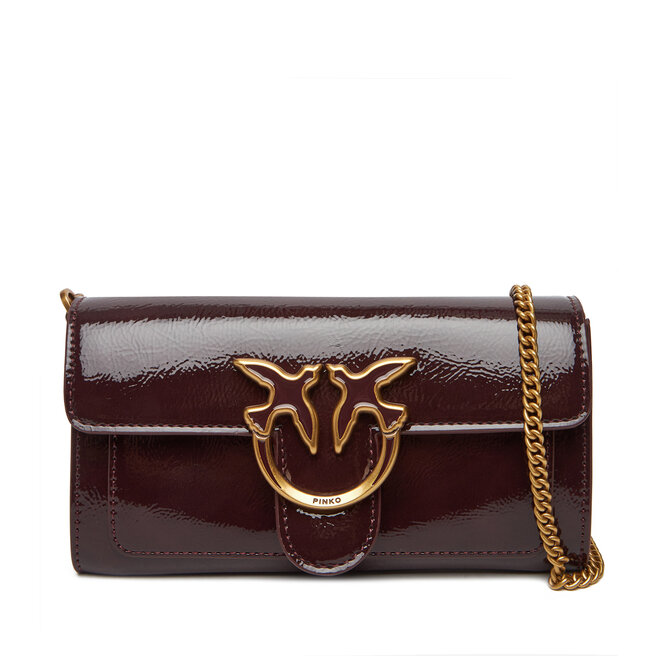 Torebka PINKO Love One Wallet C PE25 PLTT 100062 - Bordowy