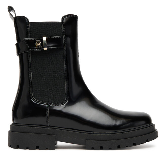 Botki Tommy Hilfiger Chelsea Boot - Czarny