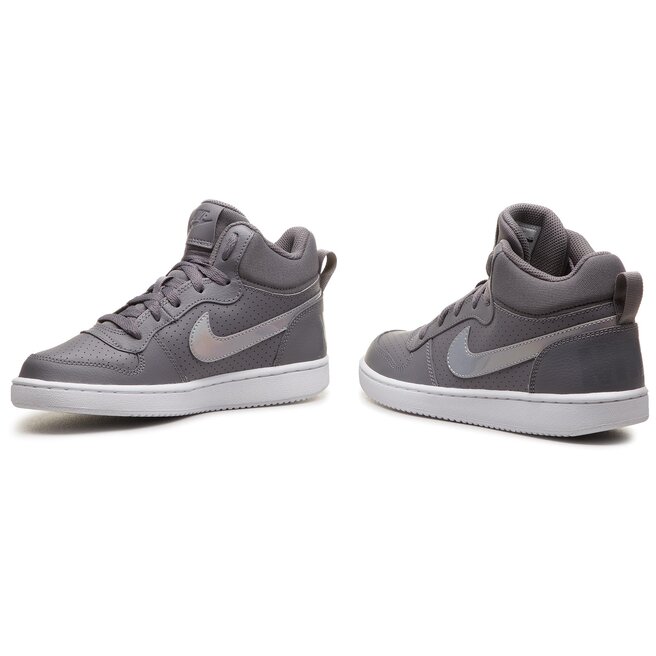Nike Court Borough Mid GS 845107 005 Gunsmoke Gunsmoke