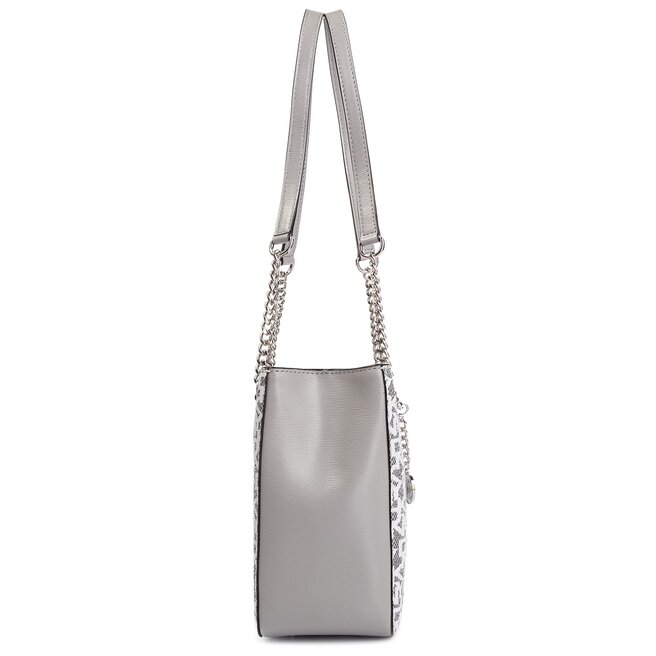 DKNY Táska DKNY Bryant Md Shop Toe R84AJ915 White Logo/Grey Melange 6WL