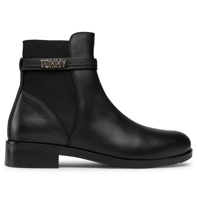 block branding flat boot tommy hilfiger