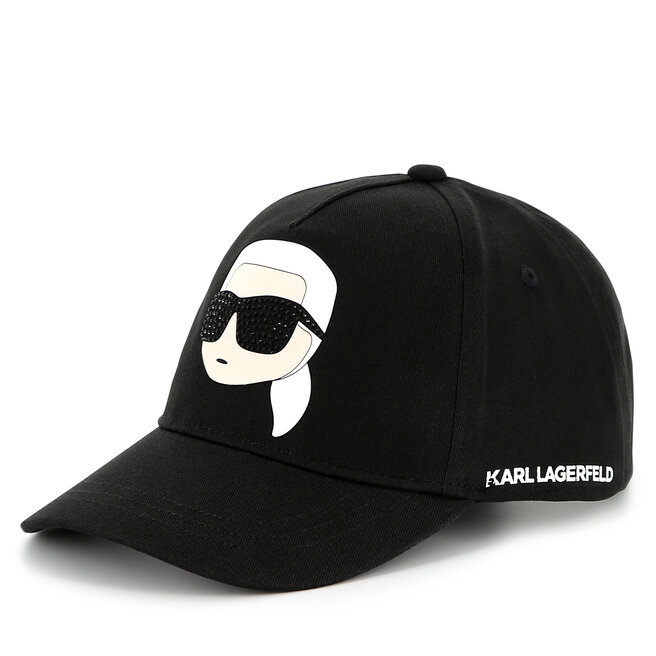 Czapka z daszkiem KARL LAGERFELD - Czarny