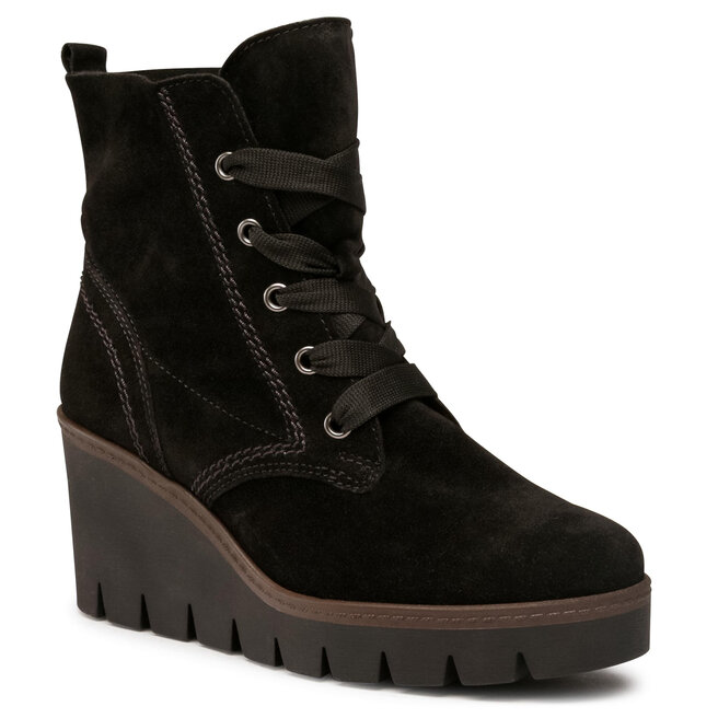 Bottines Gabor 54.671.18 En Daim - Talon Bloc 3 Cm, Semelle Hovercraft | Confort Et Élégance
