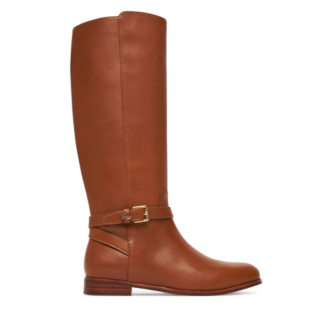 Oficerki LAUREN RALPH LAUREN Brooke Tll 2 Bo Tal - Brązowy