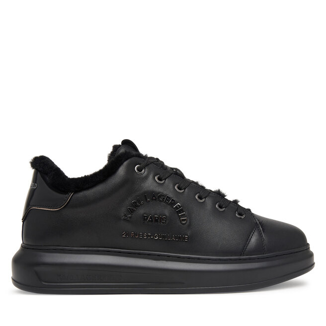 Sneakersy KARL LAGERFELD Kapri Mens KL52539L Czarny
