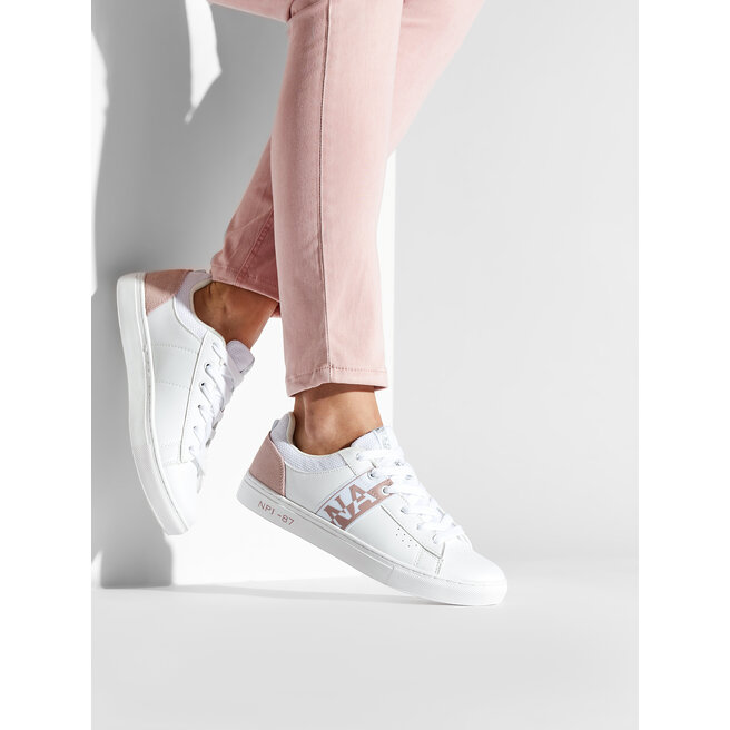 Napapijri Donna Willow White Pink Sneaker